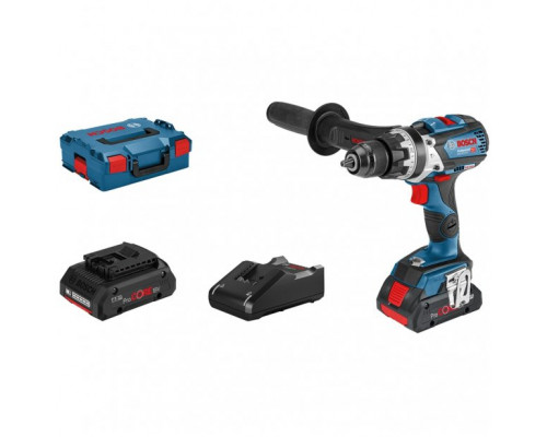 Bosch Bosch cordless hammer drill GSB 18 V-110 C Professional, 18Volt (blue / black, L-BOXX, 2x battery ProCORE18V 4.0Ah)