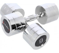 HMS dumbbells CHD09 chrome plated 2 x 9 kg