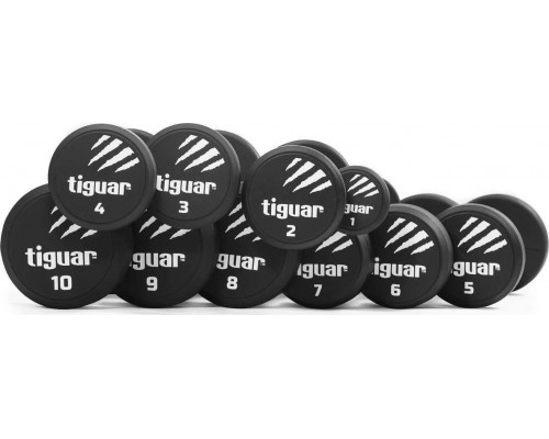 Tiguar dumbbells TI-WH0002 gumowane 10 x Various types of loads included