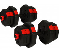 Eb Fit dumbbells bituminous 2 x 10 kg