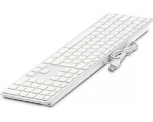 LMP USB Keyboard 110 keys wired USB keyboard with 2x USB and aluminum upper cover - Portuguese