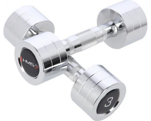 HMS dumbbells CHD03 chrome plated 2 x 3 kg