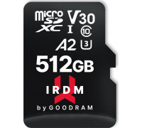 SD  GoodRam IRDM M2AA MicroSDXC 512 GB Class 10 UHS-I/U3 A2 V30 (IR-M2AA-5120R12)