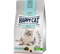 Happy Cat Sensitive Skin & Coat, sucha karma, dla adults kotów, dla zdrowej skóry i sierści, 4 kg, worek