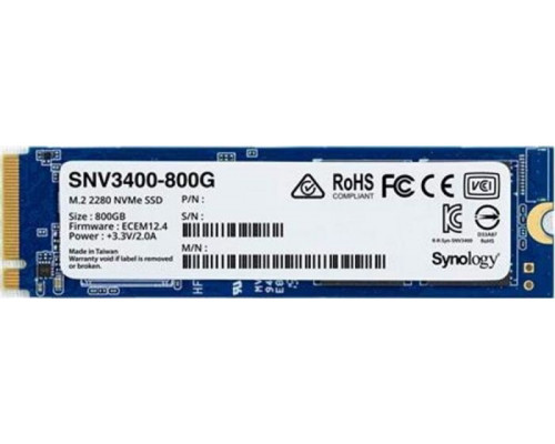 SSD Synology SNV3400 800GB M.2 2280 PCI-E x4 Gen3 NVMe (SNV3400-800G)