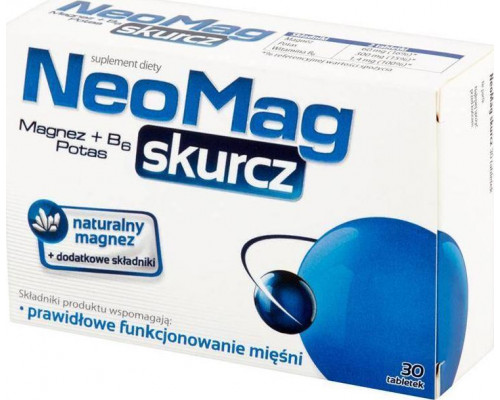 Aflofarm NeoMag Krampji Magnijs B6 + Kālijs 30 tabletes