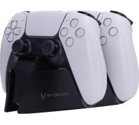 SteelDigi Dual station charging AZURE CANOE na 2 pady DualSense PS5 cwith arna