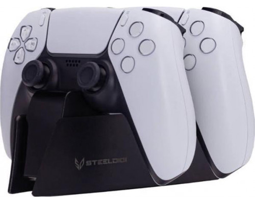 SteelDigi Dual station charging AZURE CANOE na 2 pady DualSense PS5 cwith arna