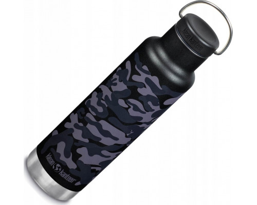 Klean Kanteen Kanteen Classic VI (Loop Cap), 592ml/20oz, Black Camo