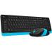 A4Tech A4tech FG1010 FSTYLER set bezdr. klávesnice + myši, modrá barva