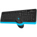 A4Tech A4tech FG1010 FSTYLER set bezdr. klávesnice + myši, modrá barva