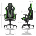 Noblechairs EPIC - Sprout Edition - black/green (GAGC-129)