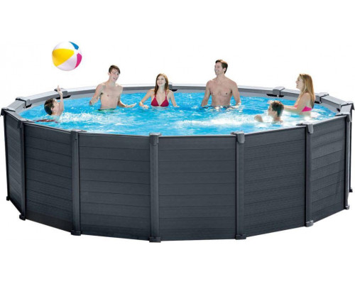 Intex Swimming pool ground Graphite Gray Panel, 478x124 cm