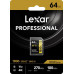 SD  Lexar Professional 1800x SDXC 64 GB Class 10 UHS-II/U3 V60 (LSD1800064G-BNNNG)