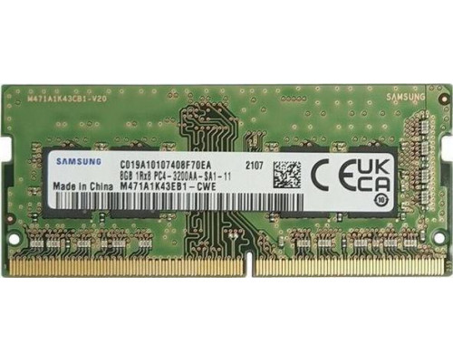 Samsung SODIMM, DDR4, 8 GB, 3200 MHz, CL22 (M471A1K43EB1-CWE)