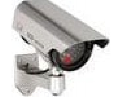 Orno Dummy surveillance camera CCTV, battery, silver
