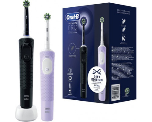 Brush Oral-B Vitality Pro D103 Duo 2 szt. Black/Purple