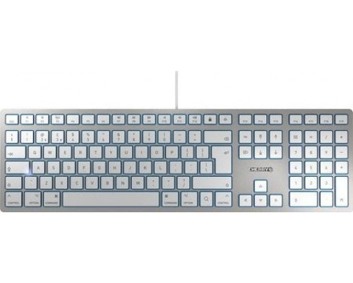 Cherry CHERRY KC 6000 SLIM FOR MAC  USB QWERTY British English Silver