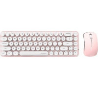 Mofii Bezprzewodowy zestaw klawiatura + myszka MOFII Bean 2.4G (Biało-Rose)