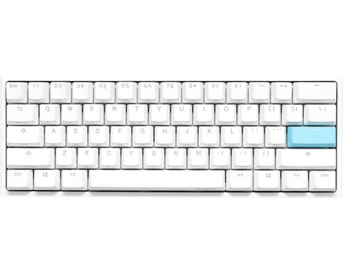 Ducky One 2 Pro Mini White Edition Gaming  RGB LED - Kailh Brown (US)