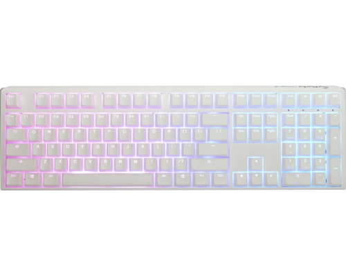 Ducky Ducky One 3 Classic Pure White Gaming Tastatur, RGB LED - MX-Speed-Silver (US)