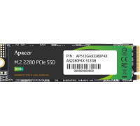 SSD  SSD Apacer SSD Apacer AS2280P4X 512GB M.2 PCIe NVMe Gen3 x4 2280 (2100/1700 MB/s)