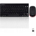 Perixx Perixx PERIDUO-712 DE B, Mini Keyboard and Mouse Set, Cordless, Black