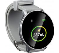 Smartwatch Umbro Opaska zegarek monitorujacy srebrny okrągły Umbro