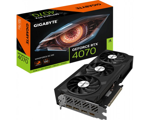 Gigabyte GeForce RTX 4070 WindForce OC 12GB GDDR6X (GV-N4070WF3OC-12GD)