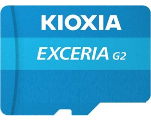 SD  Kioxia Exceria G2 MicroSDXC 128 GB Class 10 UHS-I U3 A1 V30 (LMEX2L128GG2)