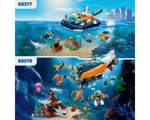 LEGO City Łódź podwodna badacza dna morskiego (60379)