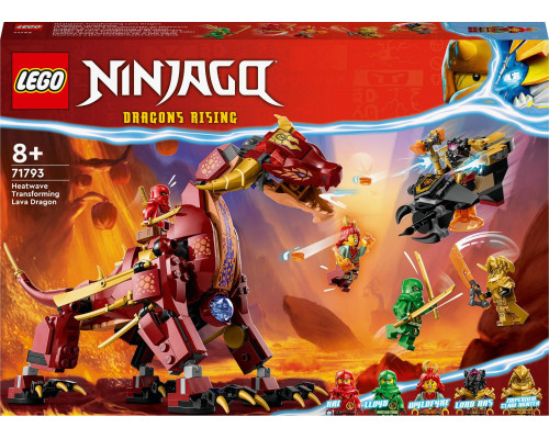 LEGO Ninjago Lawowy smok zmieniający się w faę ognia (71793)
