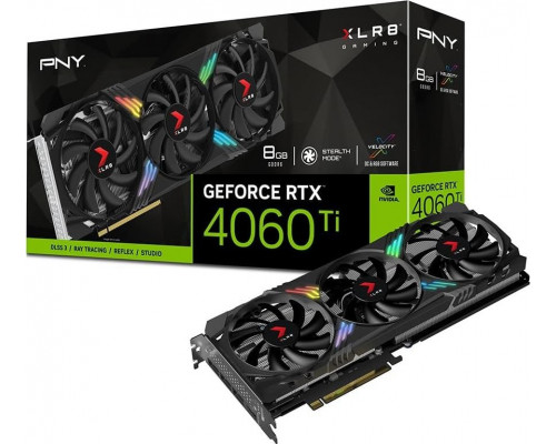 PNY GeForce RTX 4060 Ti XLR8 Gaming Verto Epic-X RGB 8GB GDDR6 (VCG4060T8TFXXPB1)