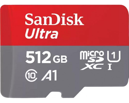 SD  SanDisk Ultra MicroSDXC 512 GB Class 10 UHS-I/U1 A1 (SDSQUAC-512G-GN6FA)