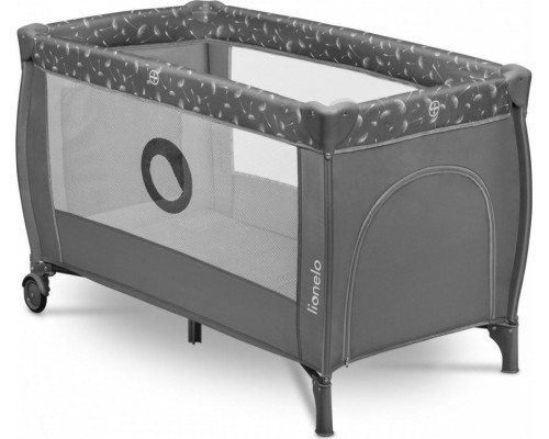 Lionelo LIONELO STEFI PLUS GREY WHITE COT TOURIST DWUPOZIOMOWE