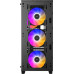 Deepcool Deepcool CC560 (with 4pcs ARGB Fans) Black, Mid-Tower, Power supply included No