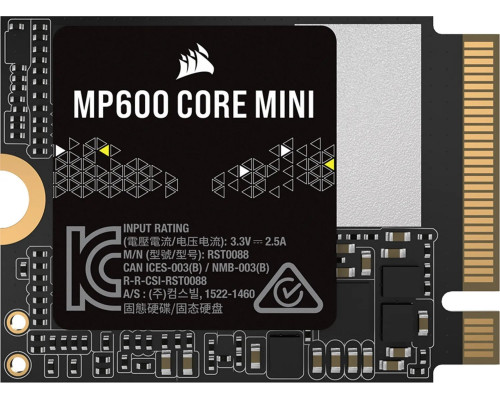 SSD 1TB SSD Corsair MP600 Core Mini 1TB M.2 2230 PCI-E x4 Gen4 NVMe (CSSD-F1000GBMP600CMN)