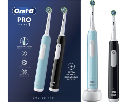 Brush Oral-B Pro CrossAction zestaw 2-pack Black + Blue Black/Blue