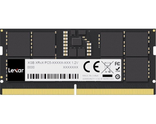 Lexar SODIMM, DDR5, 16 GB, 5600 MHz, CL46 (LD5S16G56C46ST-BGS)