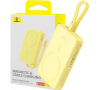 Baseus magnetyczny Baseus Magnetic Mini 10000mAh 20W MagSafe (żółty)
