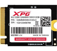 SSD 512GB SSD ADATA Gammix S55 512GB M.2 2230 PCI-E x4 Gen4 NVMe (SGAMMIXS55-512G-C)