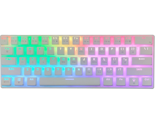 KBcustom KB61 - KBcustom - Hot Swap - Pudding Keycaps - Red Switch