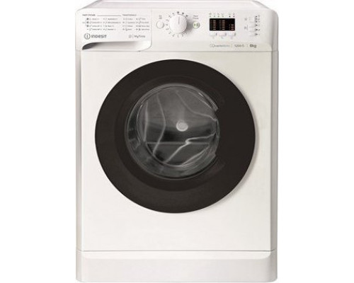 Indesit INDESIT MTWSA 61294 WK EE Klasa efektywności energetycznej C Ładowanie od przodu Wydajność prania 6 kg 1151 obr/min Głębokość 42,5 cm Szerokość 59,5 cm Wyświetlacz Big Digit White