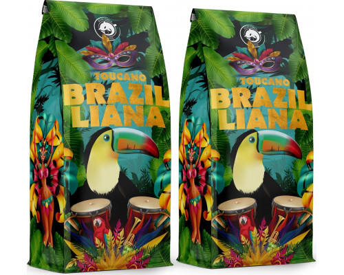 Blue Orca Coffee KAWA ZIARNISTA BRAZILLIANA TOUCANO - 2x1KG Świeżo Palona - 100% ARABICA