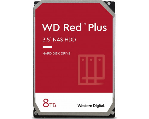 WD Red Plus 8TB 3.5'' SATA III (6 Gb/s)  (WD80EFPX)