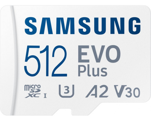 SD  Samsung EVO Plus 2024 MicroSDXC 512 GB Class 10 UHS-I/U1 A2 V30 (MB-MC512SA/EU)
