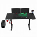 Gaming galds Ultradesk Level V2 Green Black 140 cmx68 cm Zielona podkładka