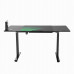 Gaming galds Ultradesk Level V2 Green Black 140 cmx68 cm Zielona podkładka