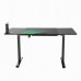Gaming galds Ultradesk Level V2 Green Black 140 cmx68 cm Zielona podkładka