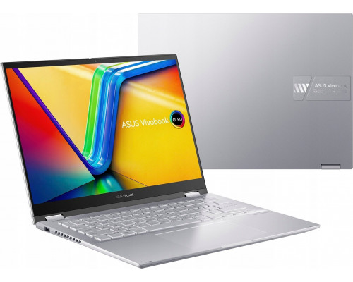 Laptop Asus ASUS Vivobook S 14 Flip OLED TP3402VA-KN108W - i5-1335U | 14"-2,8k | Dotyk | 16GB | 512GB | W11 | srebrny